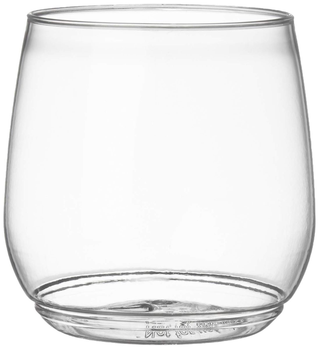 AmazonCommercial Shatterproof Stemless Cocktail and Whisky Glass, 12 oz, Pack of 60