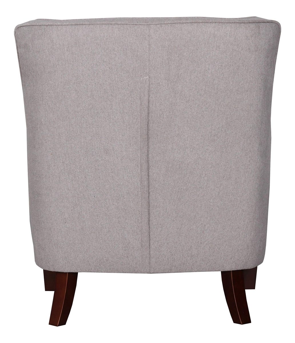 Amazon Brand – Stone & Beam Decatur Modern Tufted Wingback Living Room Accent Chair, 32.37"W, Gray