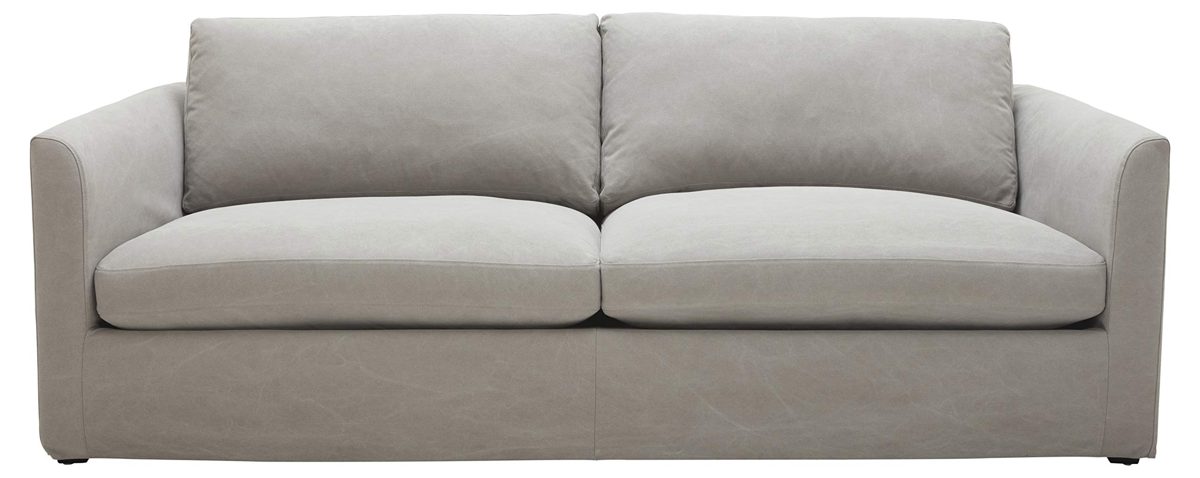 Amazon Brand – Stone & Beam Faraday Down-Filled Casual Sofa, 102"W, Light Grey