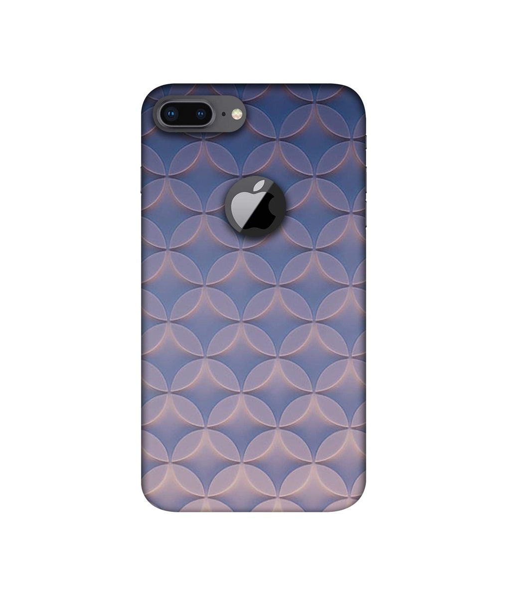 Amazon Brand - Solimo Designer Circle Texture 3D Printed Hard Back Case Mobile Cover for Apple iPhone 8 Plus (with Logo Cut)