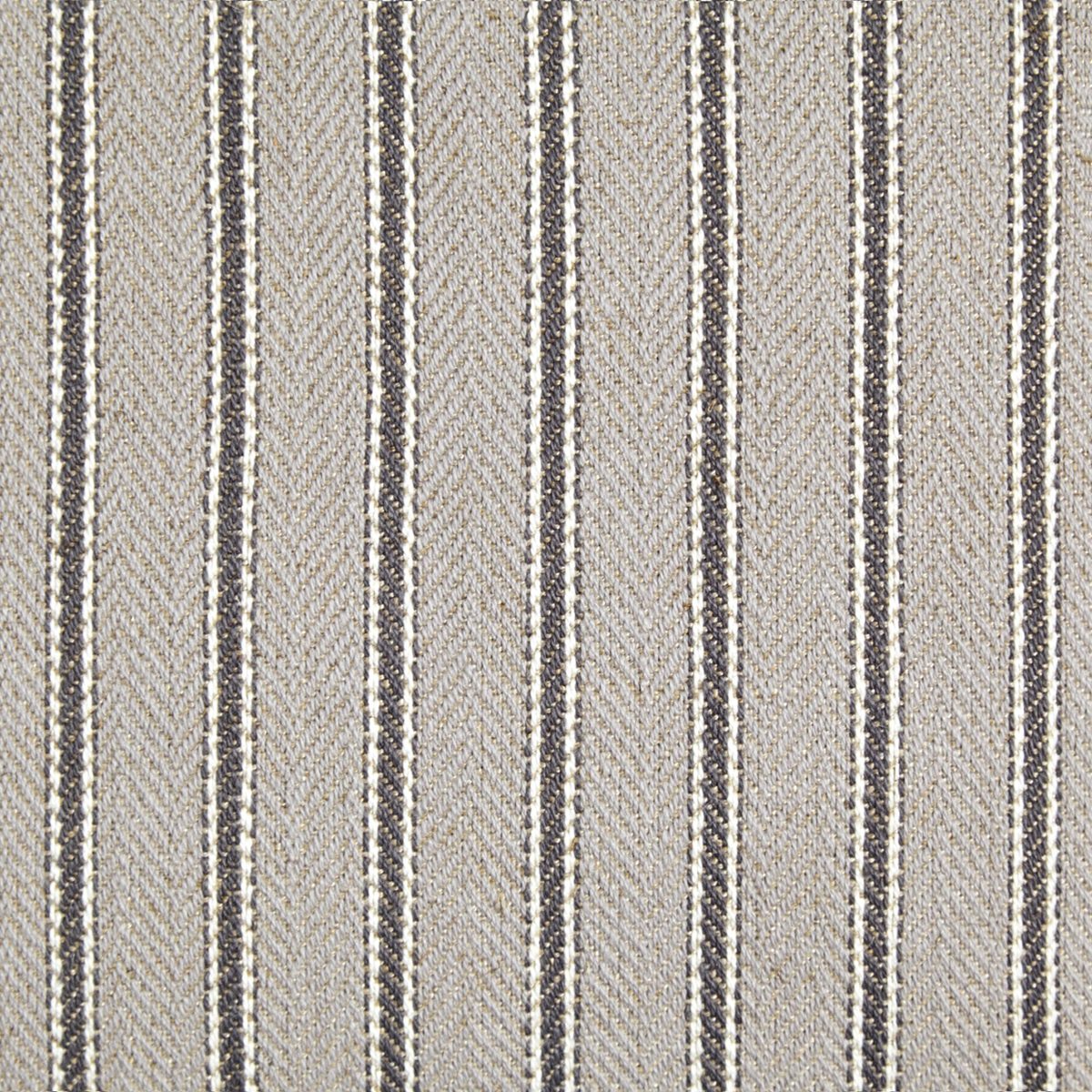 Amazon Brand – Stone & Beam Classic Ticking Stripe Throw Pillow - 17 x 17 Inch, Pewter