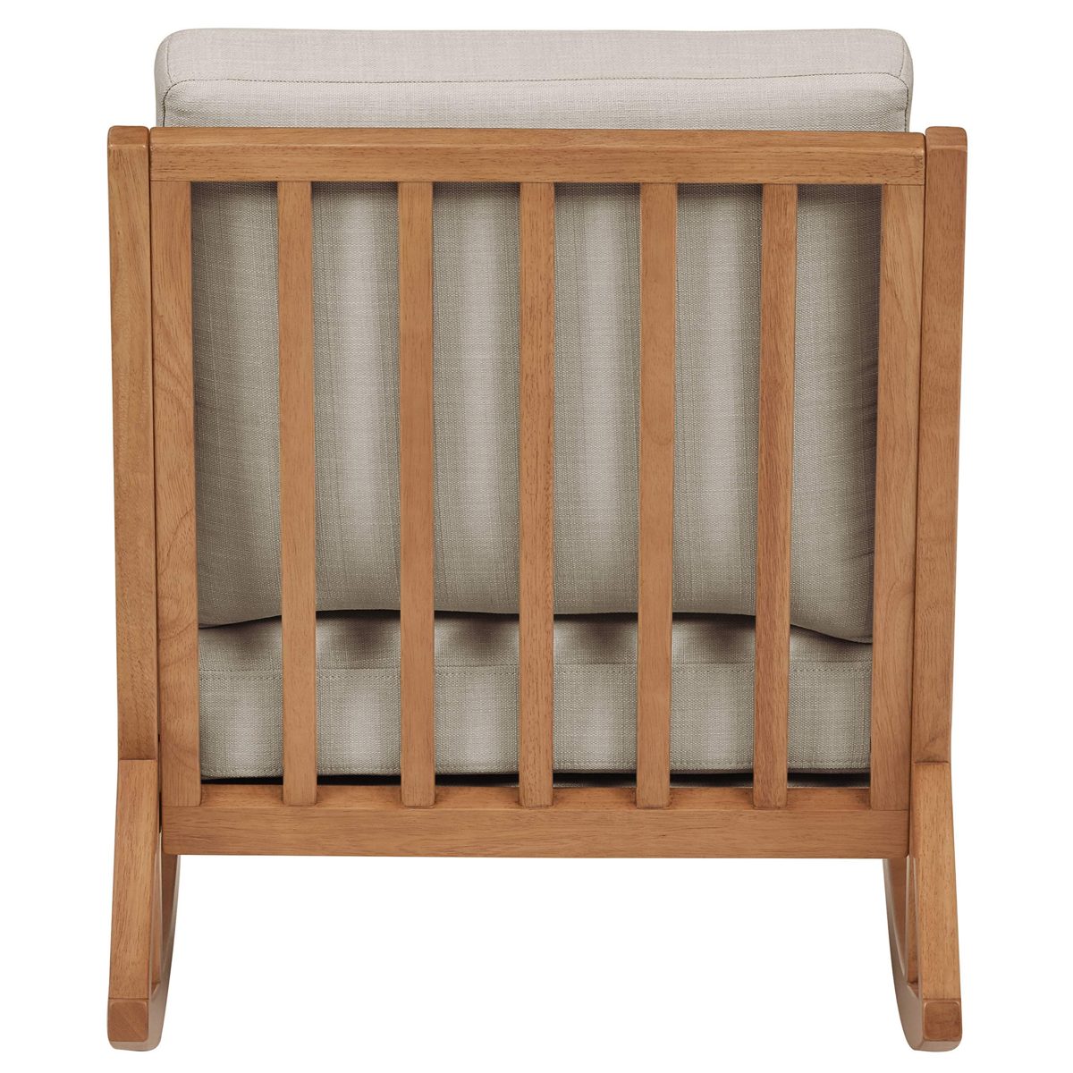 Amazon Brand – Stone & Beam Modern Hardwood Rocking Chair, 24.5"W, Light Gray