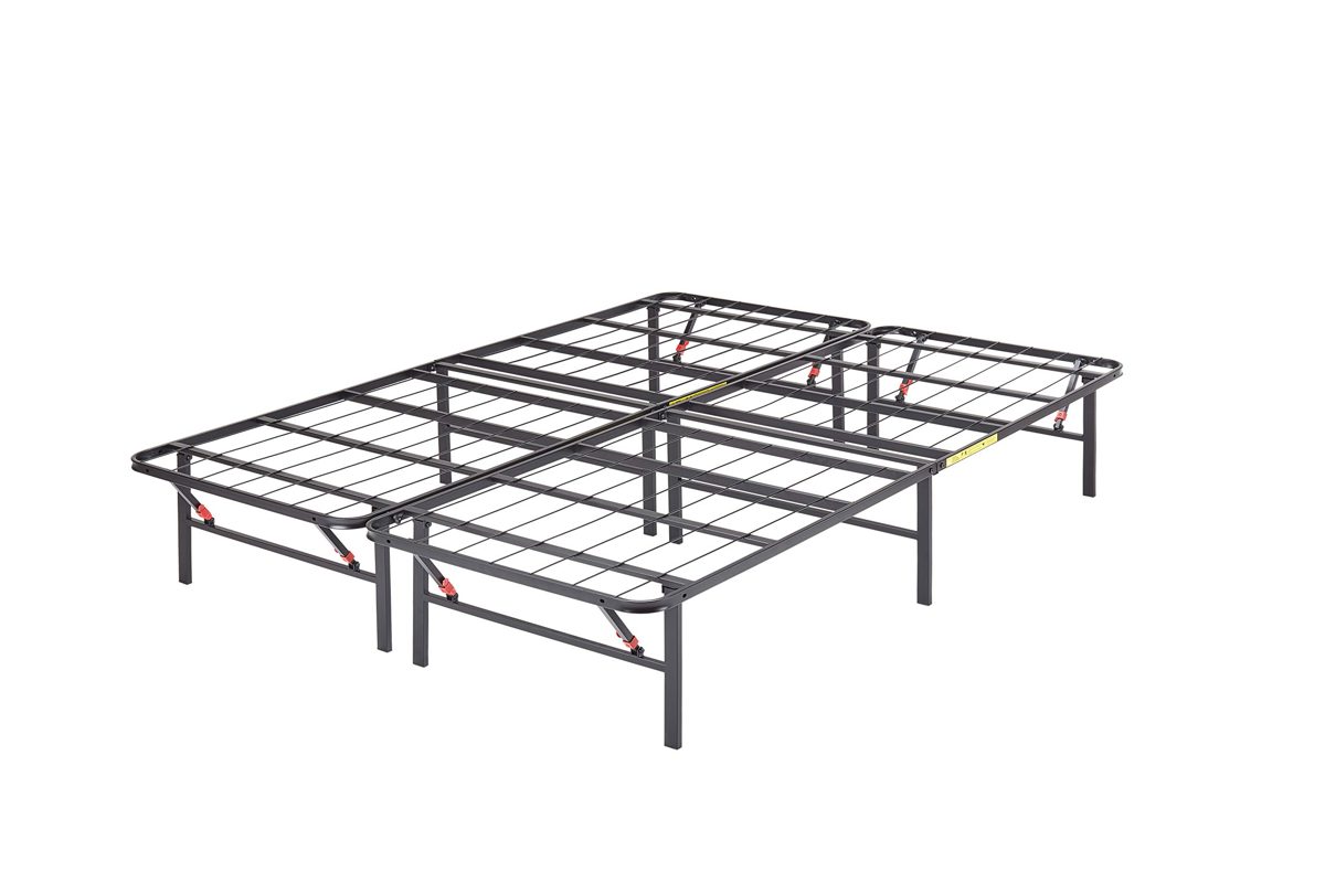 AmazonBasics Foldable, 14" Metal Platform Bed Frame with Tool-Free Assembly, No Box Spring Needed - California King