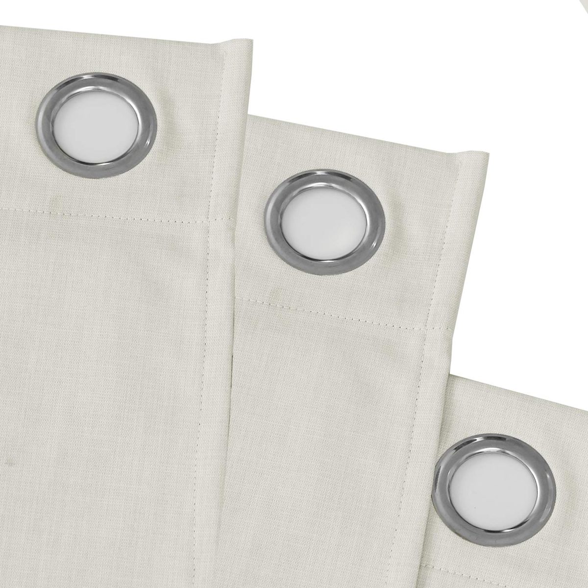Umi.Essentials Foam Coated Blackout Curtains with Eyelets, 180x140