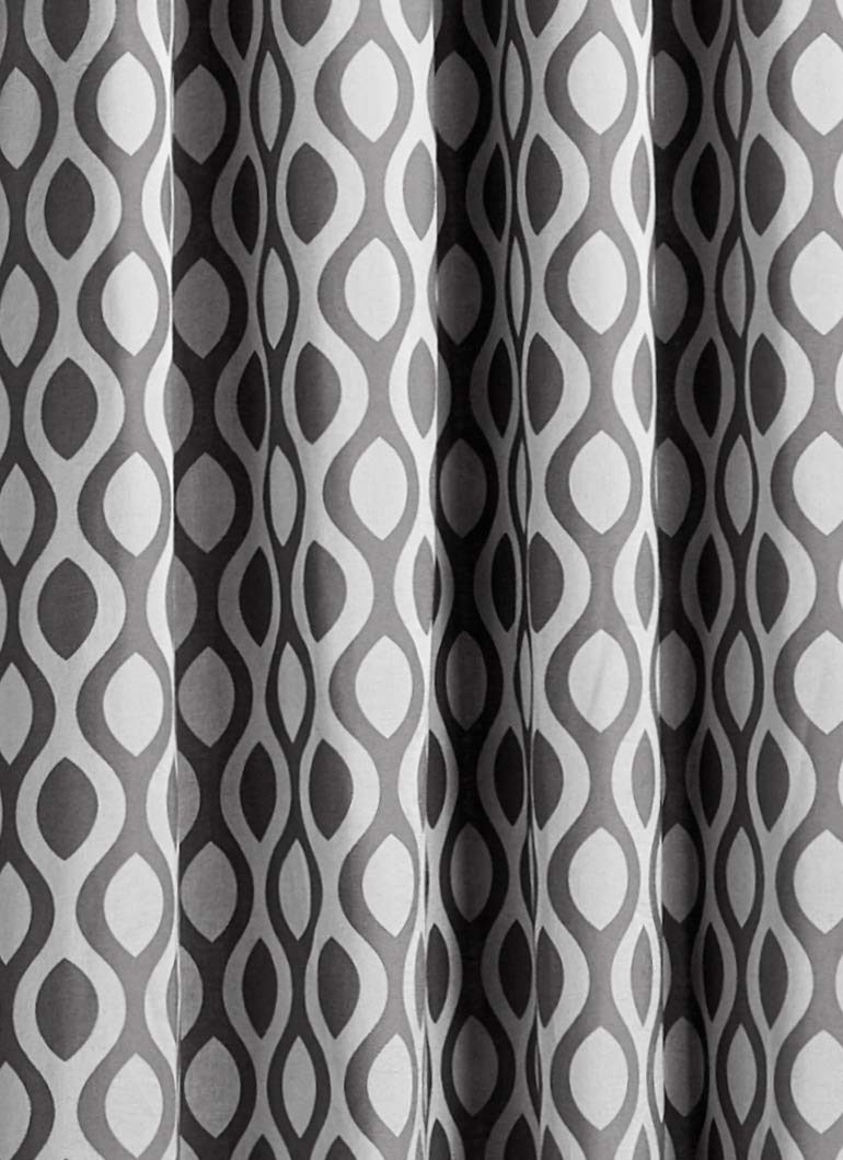 Amazon Brand - Solimo Celesta Door Curtain, 7 feet - Set of 1 (Limestone Grey)