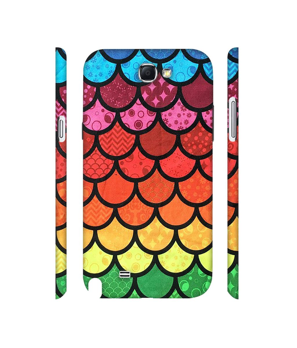Amazon Brand - Solimo Designer Multicolor Pattern 3D Printed Hard Back Case Mobile Cover for Samsung Galaxy Note 2 N7100