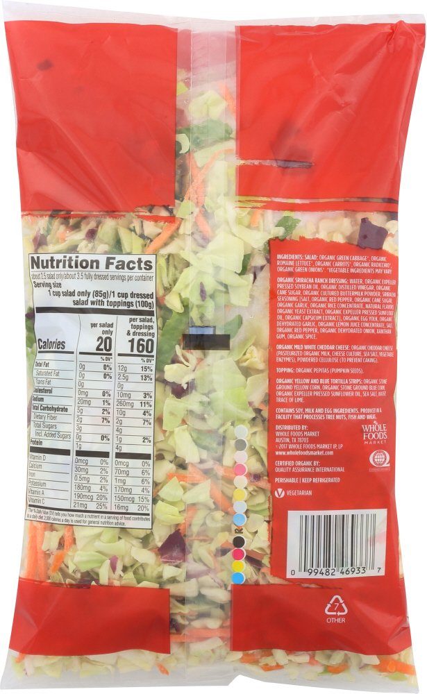 365 Everyday Value, Organic Salad Kit, Spicy Ranch, 11.5 oz