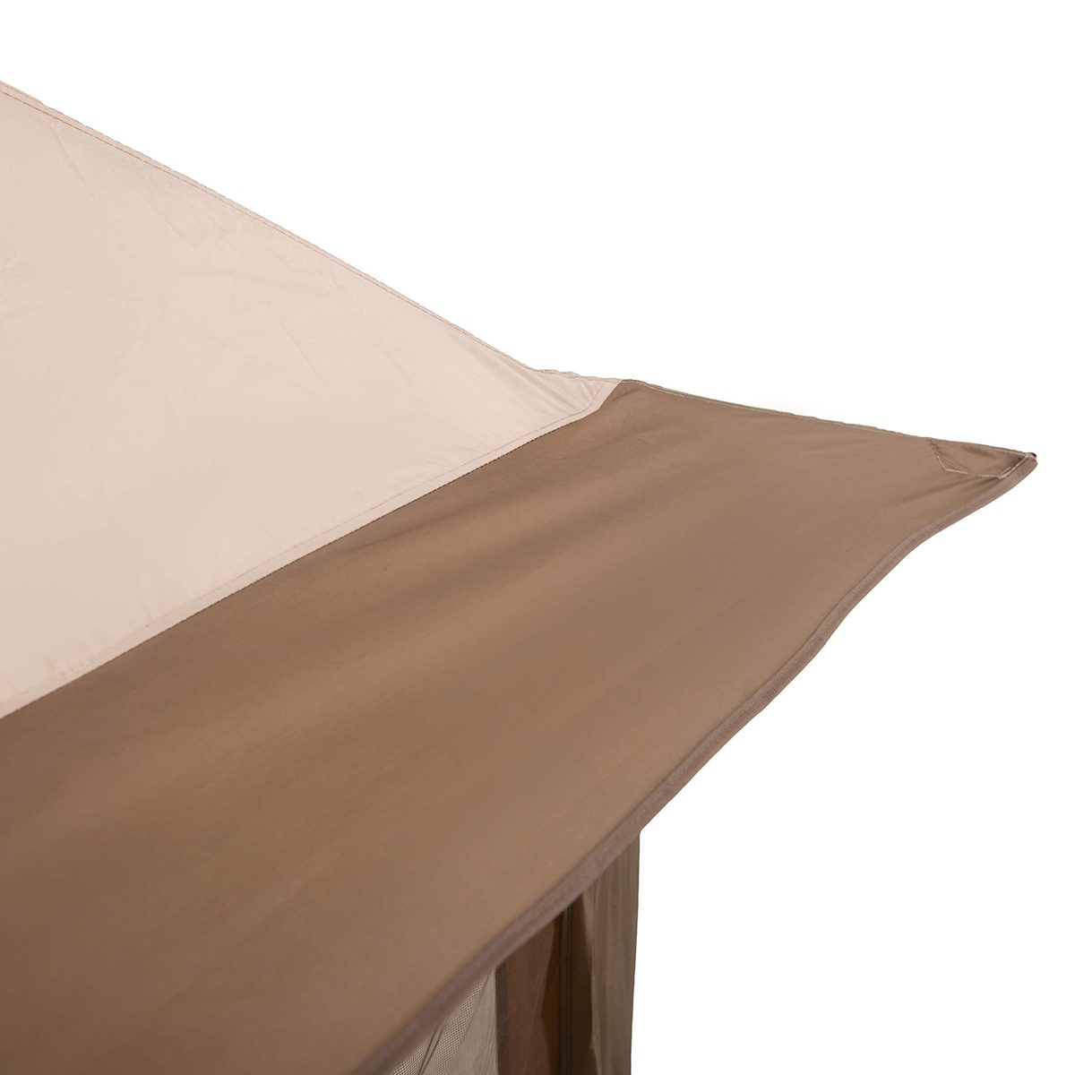 AmazonBasics Outdoor Patio Garden Pop Up Gazebo with Mosquito Net - Beige and Khaki