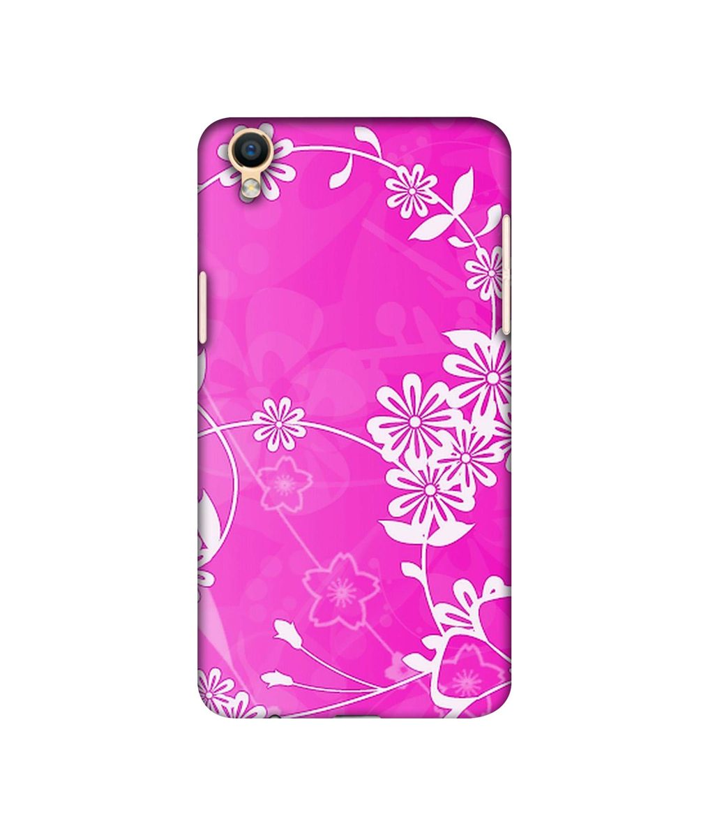 Amazon Brand - Solimo Designer Flower Pattern 3D Printed Hard Back Case Mobile Cover for Oppo F1 Plus