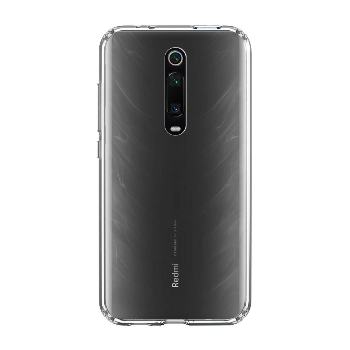 Amazon Brand - Solimo Transparent Case (Hard Back & Soft Bumper Cover) with 8 Foot Drop Porotection for Redmi K20 Pro