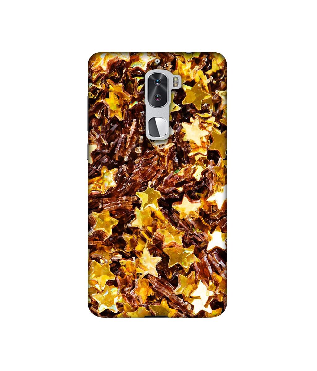Amazon Brand - Solimo Designer Golden Stars 3D Printed Hard Back Case Mobile Cover for Coolpad Cool1 Dual