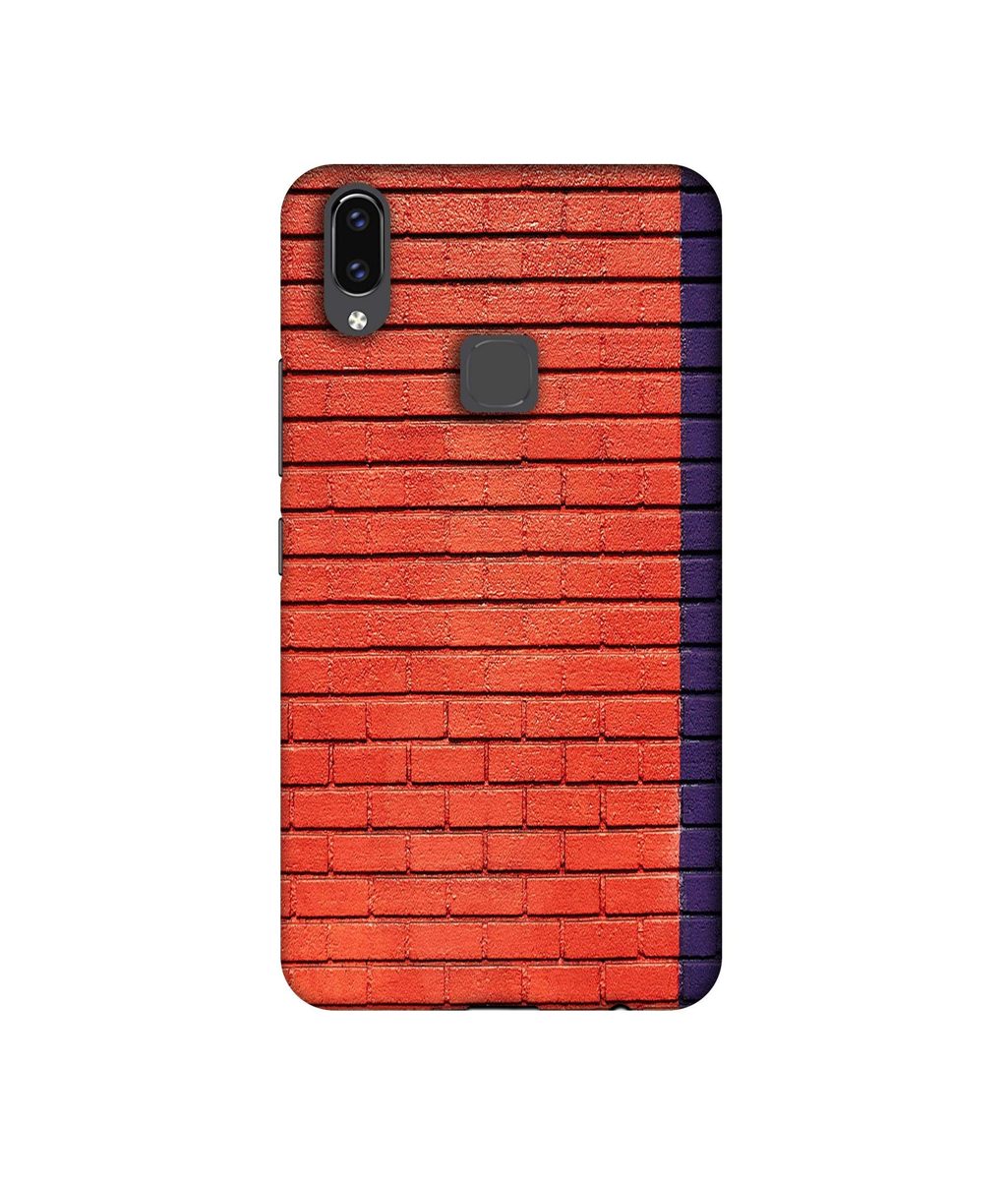 Amazon Brand - Solimo Designer Red and Purple Brick 3D Printed Hard Back Case Mobile Cover for Vivo V9 / V9 Pro