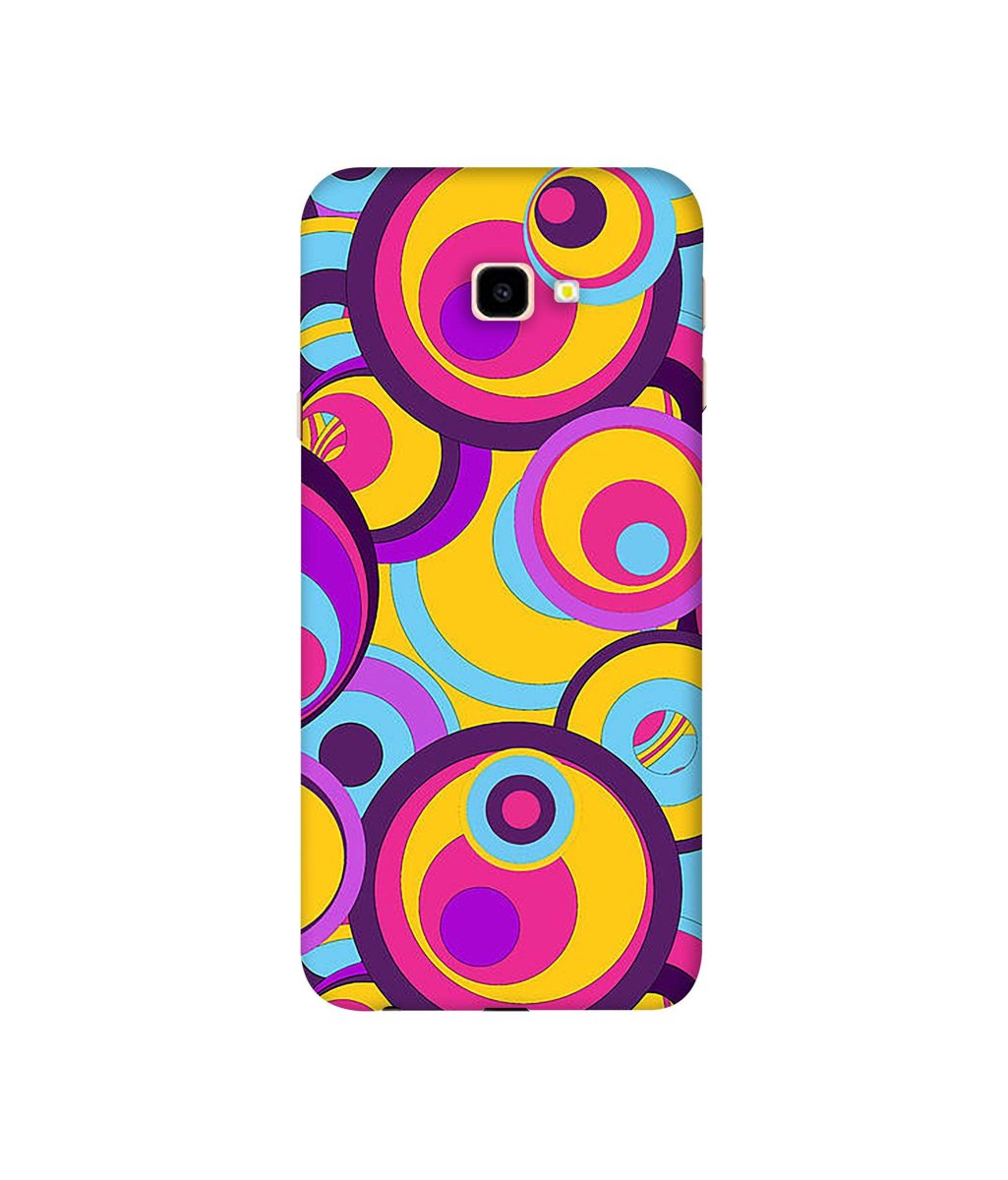 Amazon Brand - Solimo Designer Multicolor Circle 3D Printed Hard Back Case Mobile Cover for Samsung Galaxy J4 Plus