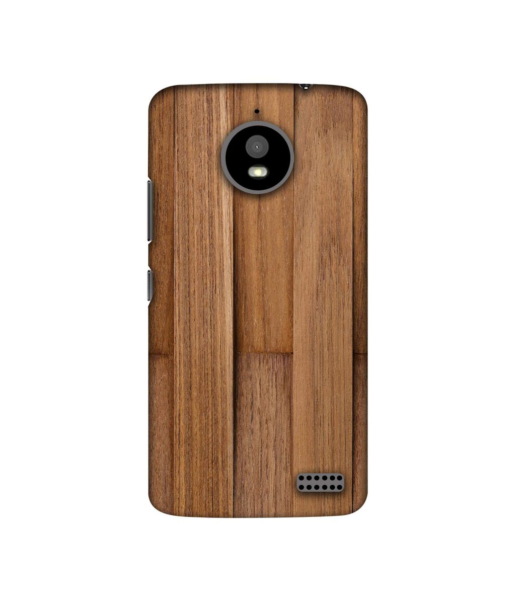 Amazon Brand - Solimo Designer Wooden Art 3D Printed Hard Back Case Mobile Cover for Motorola Moto E4