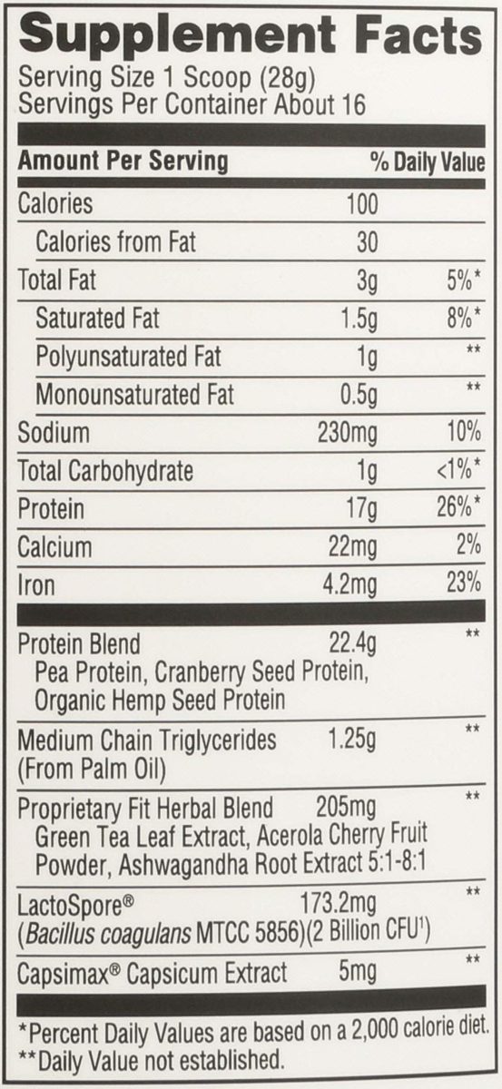 Whole Foods Market, Fit Plant Protein, French Vanilla, 16 oz