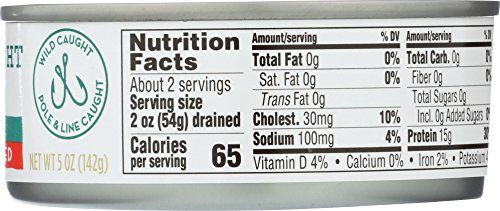 365 Everyday Value, Chunk Light Tuna in Water No Salt Added, 5 Ounce