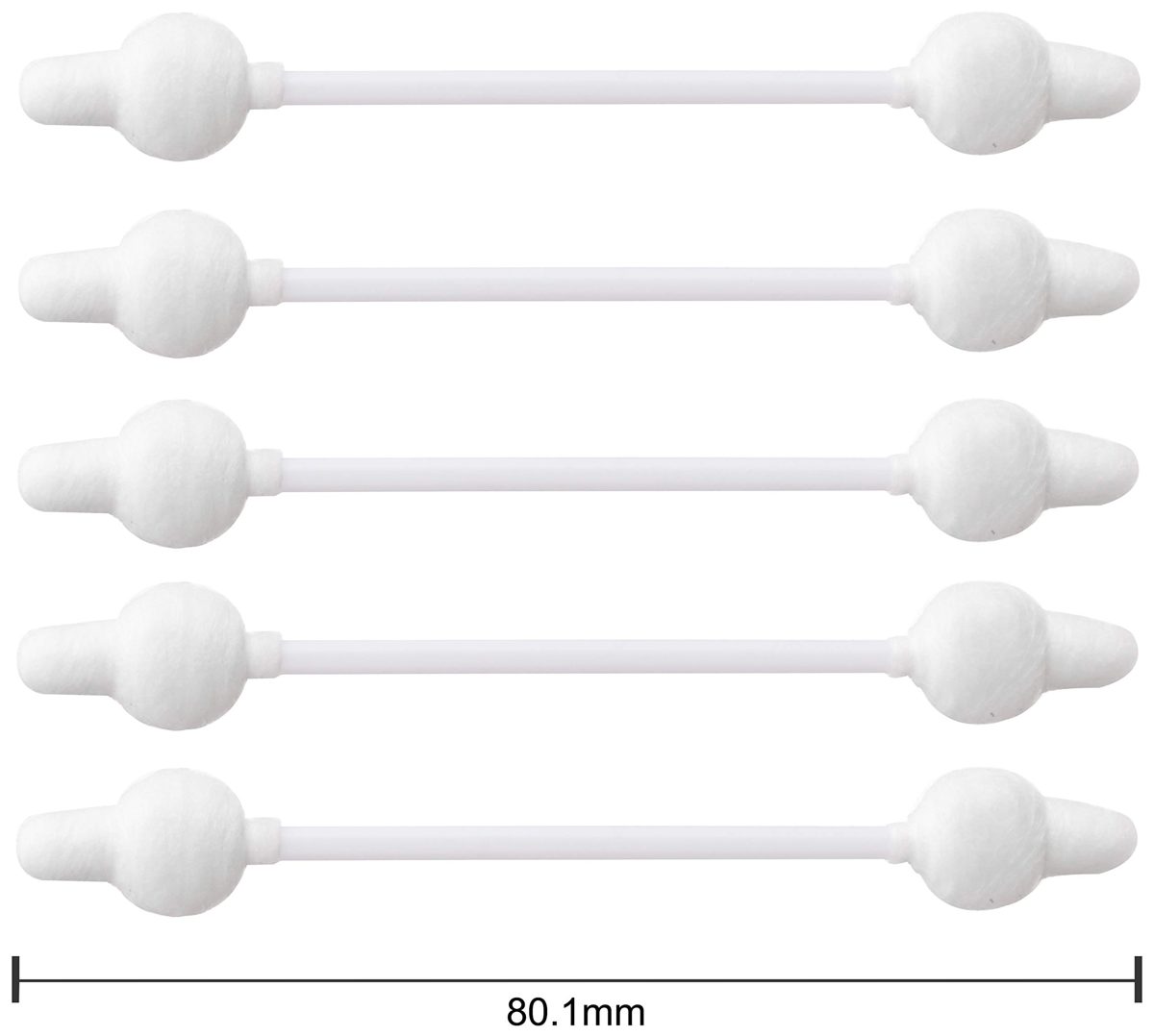 Amazon Brand - Solimo Safety Tip Baby Cotton Buds with Ear Protection - 60 Sticks (Pack of 2)