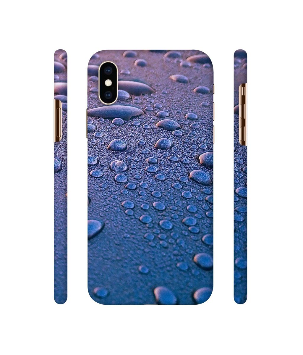 Amazon Brand - Solimo Designer Water Drops 3D Printed Hard Back Case Mobile Cover for Apple iPhone Xs Max