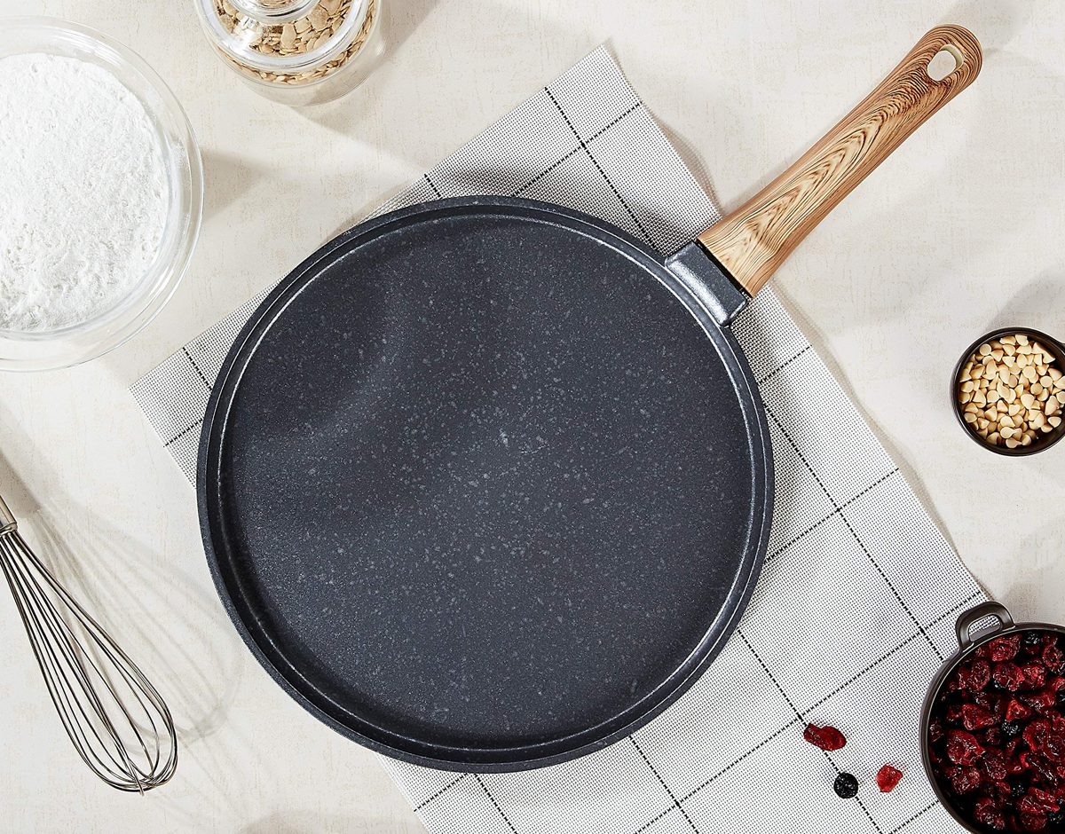Amazon Brand - Solimo Die Cast Aluminium Non Stick Tawa (28cm, 5 layer coating)