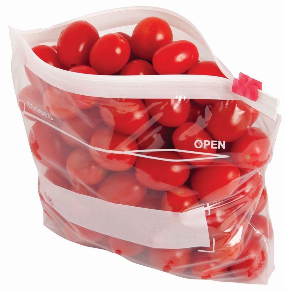 Amazon Brand - Solimo Slider Quart Food Storage Bags, 120 Count