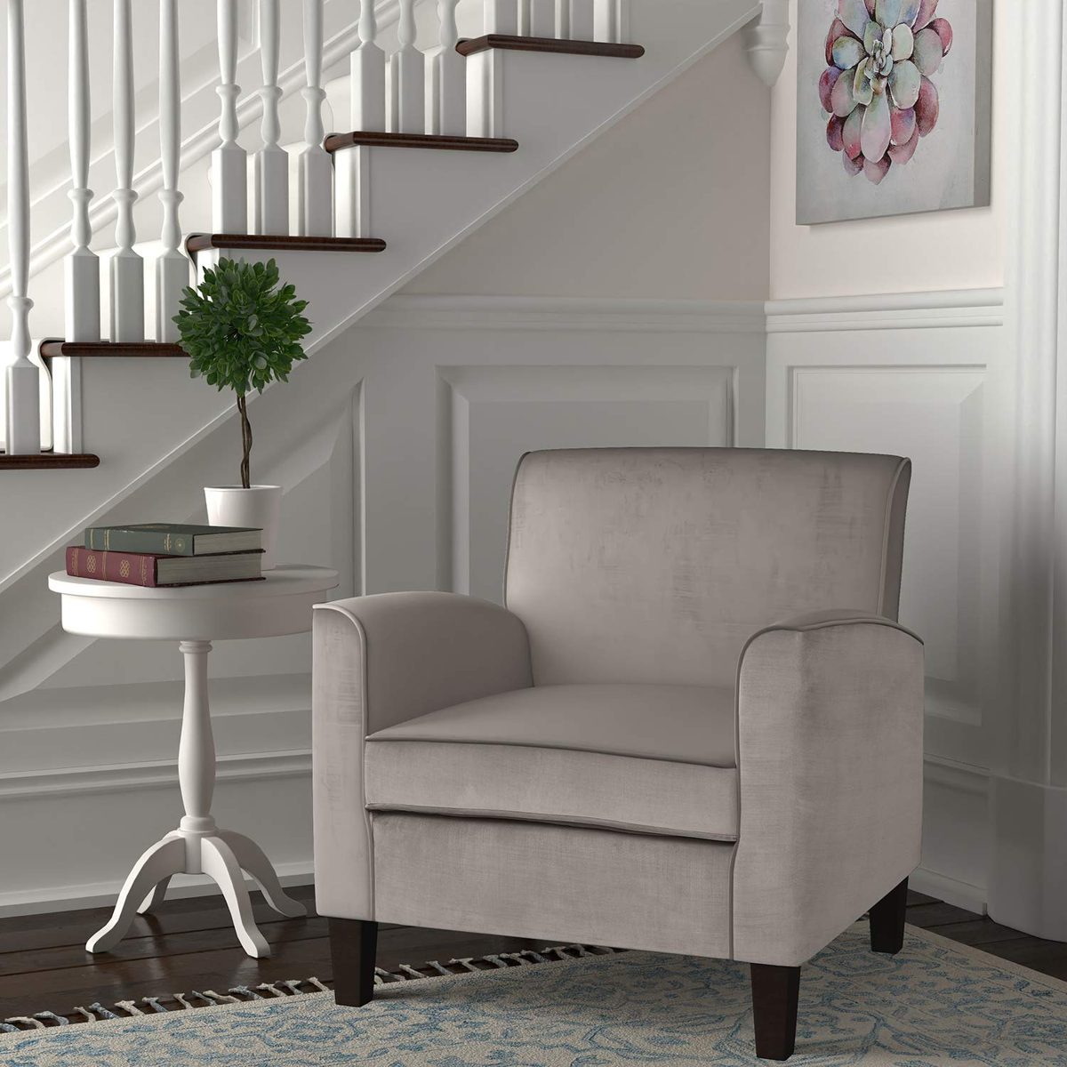 Amazon Brand – Ravenna Home Christian Mid-Century Modern Accent Chair, 31.89"W