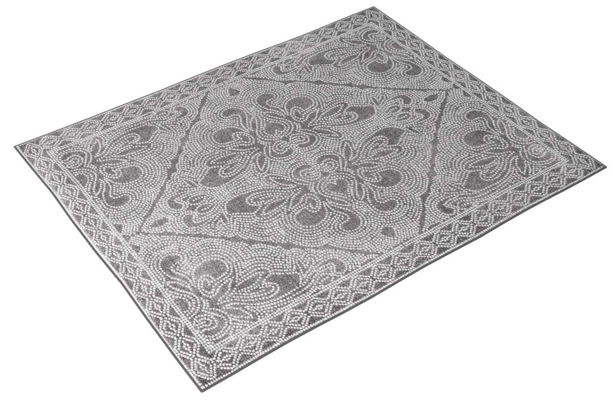 Amazon Brand – Stone & Beam Modern Naturally Ornate Rug, 8' x 10', Charcoal
