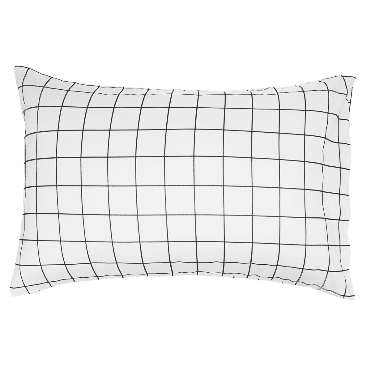 AmazonBasics College Dorm Bed-in-a-Bag with Elastic Storage Pockets - Full/Queen - Black Grid