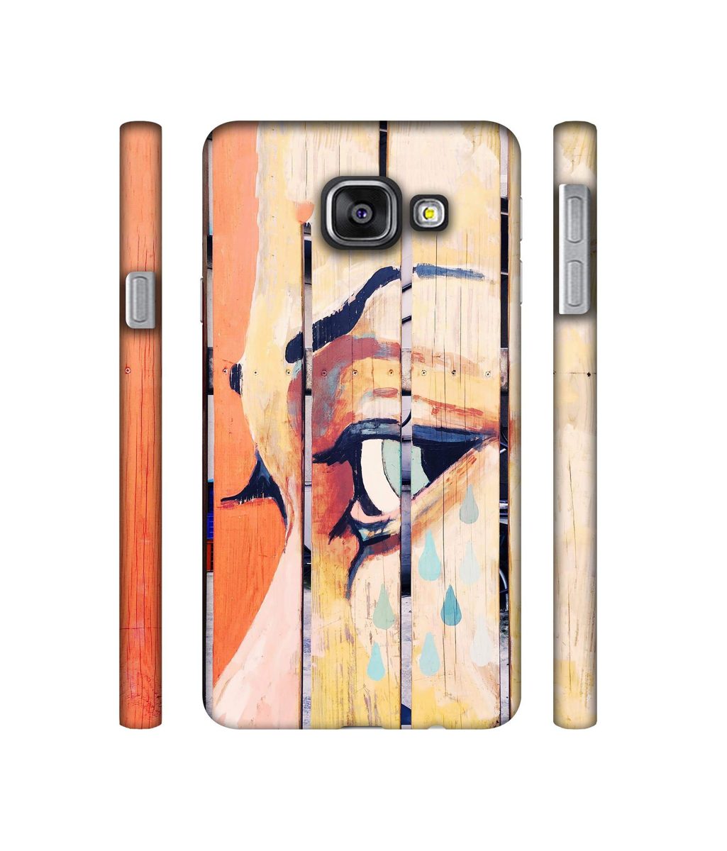 Amazon Brand - Solimo Designer Potrat On Wood 3D Printed Hard Back Case Mobile Cover for Samsung Galaxy A3 (2016)