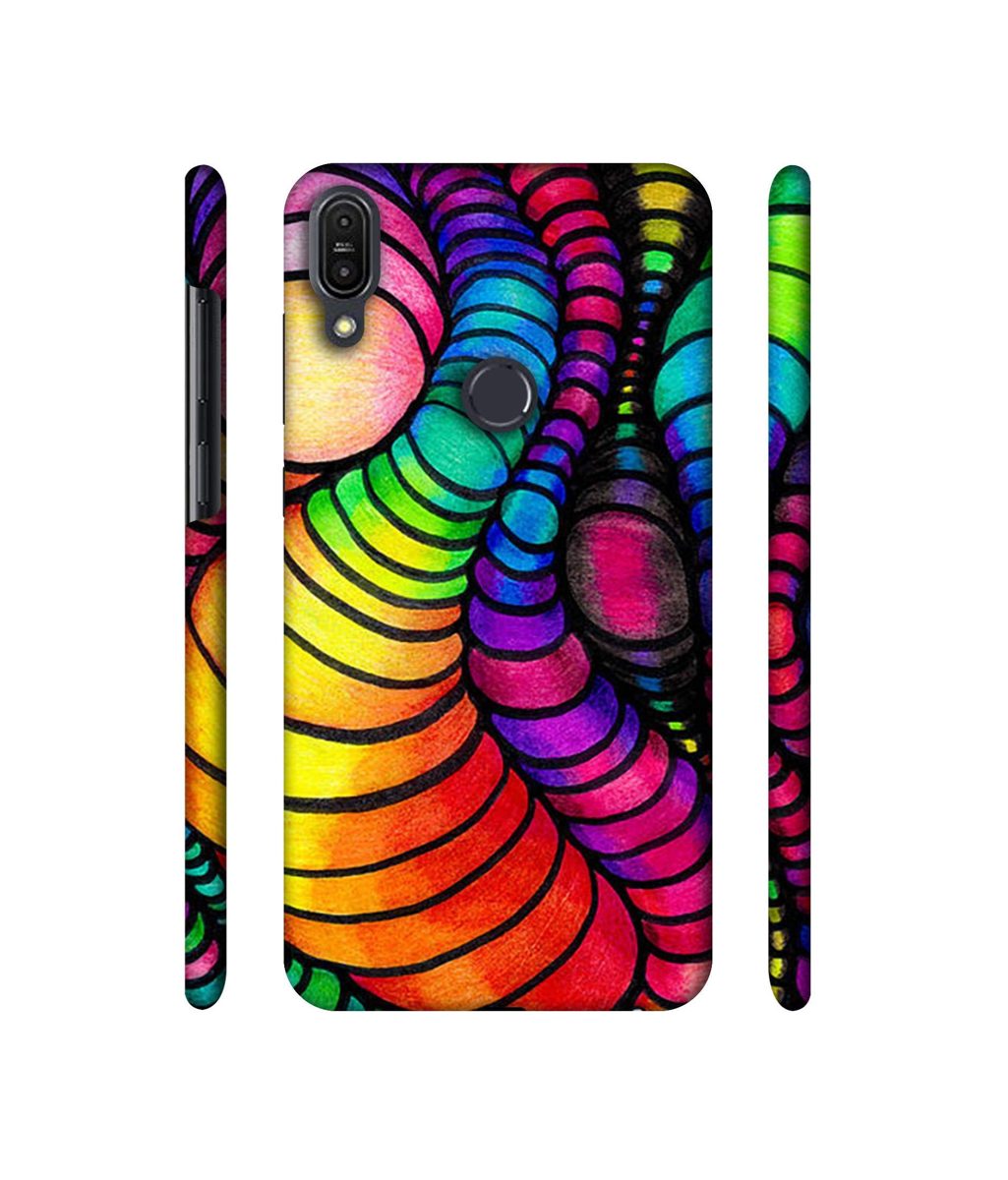 Amazon Brand - Solimo Designer Semi Circle Texture 3D Printed Hard Back Case Mobile Cover for Asus Zenfone Max Pro M1 ZB601KL