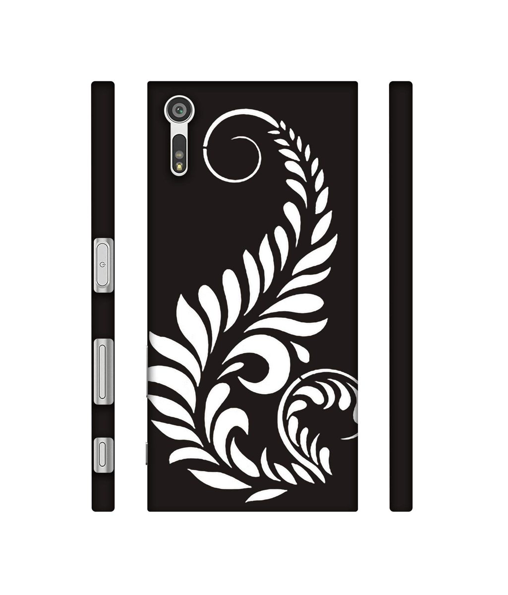 Amazon Brand - Solimo Designer Simple White Rangoli 3D Printed Hard Back Case Mobile Cover for Sony Xperia XZ Dual