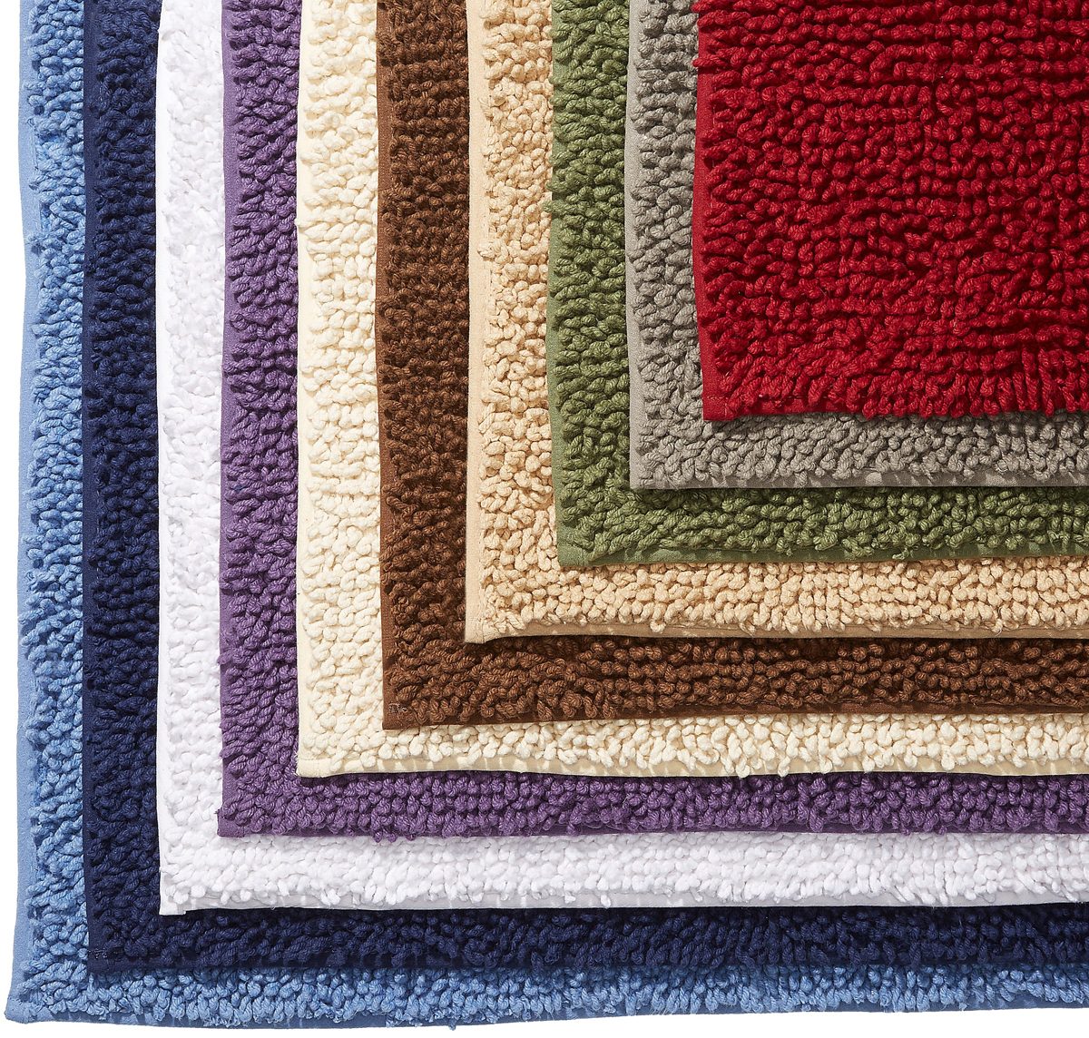 Pinzon by Amazon Cotton Luxury Loop Bath Rug, 53 x 86 cm - Dark Blue