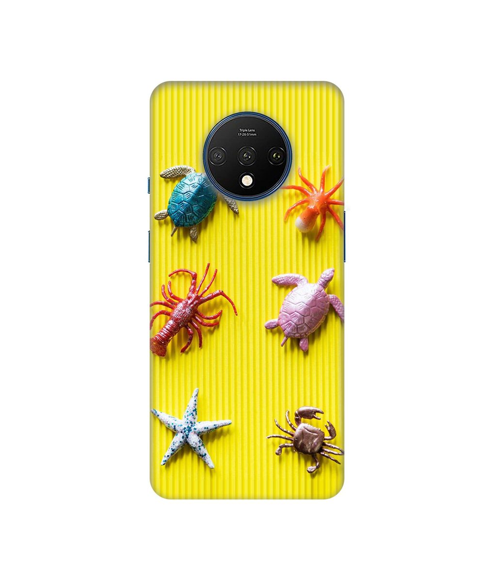 Amazon Brand - Solimo Designer Sea Animals 3D Printed Hard Back Case Mobile Cover for OnePlus 7T