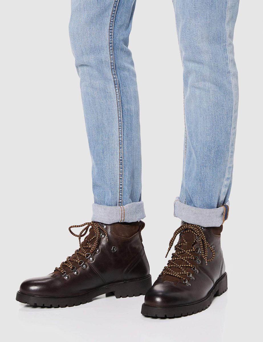 Amazon Brand - find. Men's Classic Boots, Brown (Wood Brown), 11.5 UK