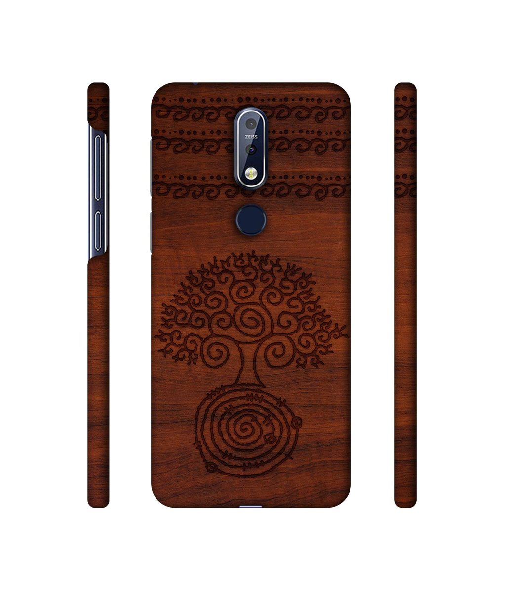 Amazon Brand - Solimo Designer Engraved Patten 3D Printed Hard Back Case Mobile Cover for Nokia 7.1