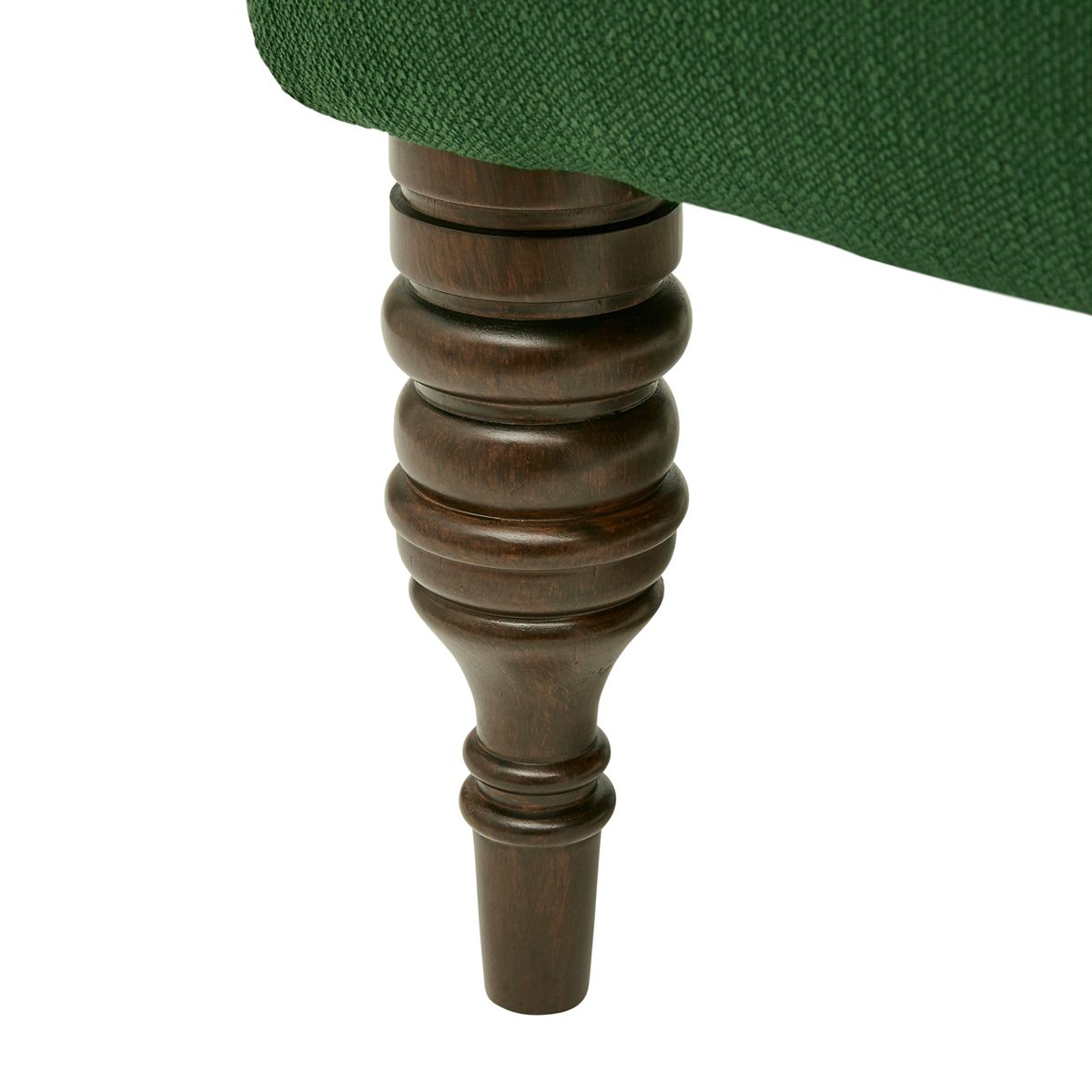 Amazon Brand – Stone & Beam Modern Sweeping Arm Settee, 51"W, Emerald