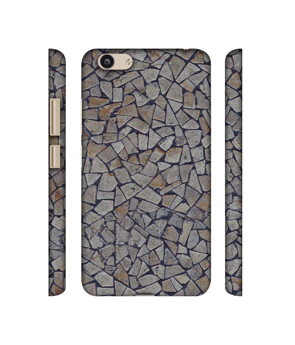 Amazon Brand - Solimo Designer Marble Pices 3D Printed Hard Back Case Mobile Cover for Vivo Y53