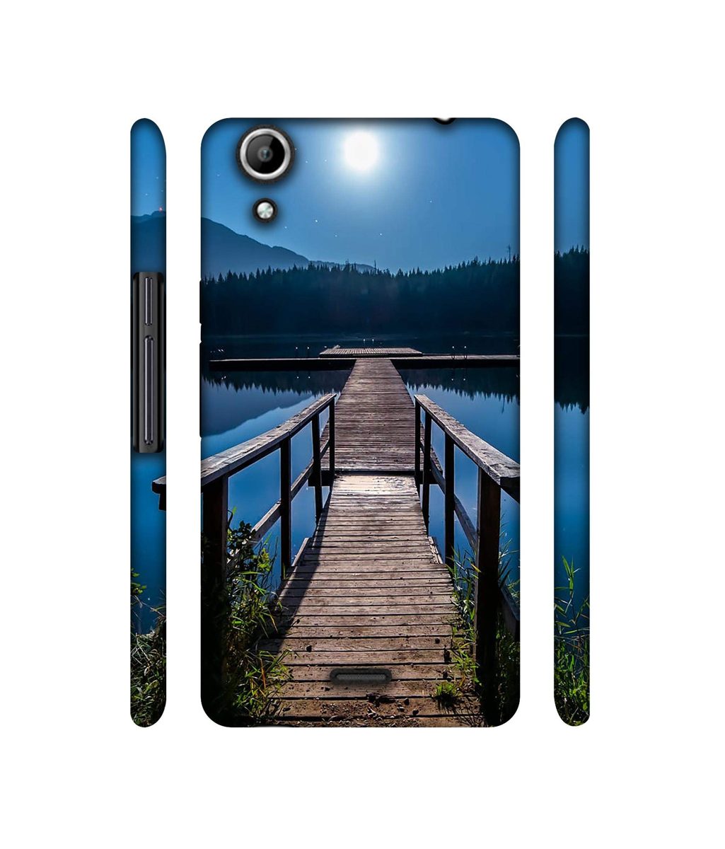 Amazon Brand - Solimo Designer Wooden Beach 3D Printed Hard Back Case Mobile Cover for Micromax Canvas Selfie 2 Q340