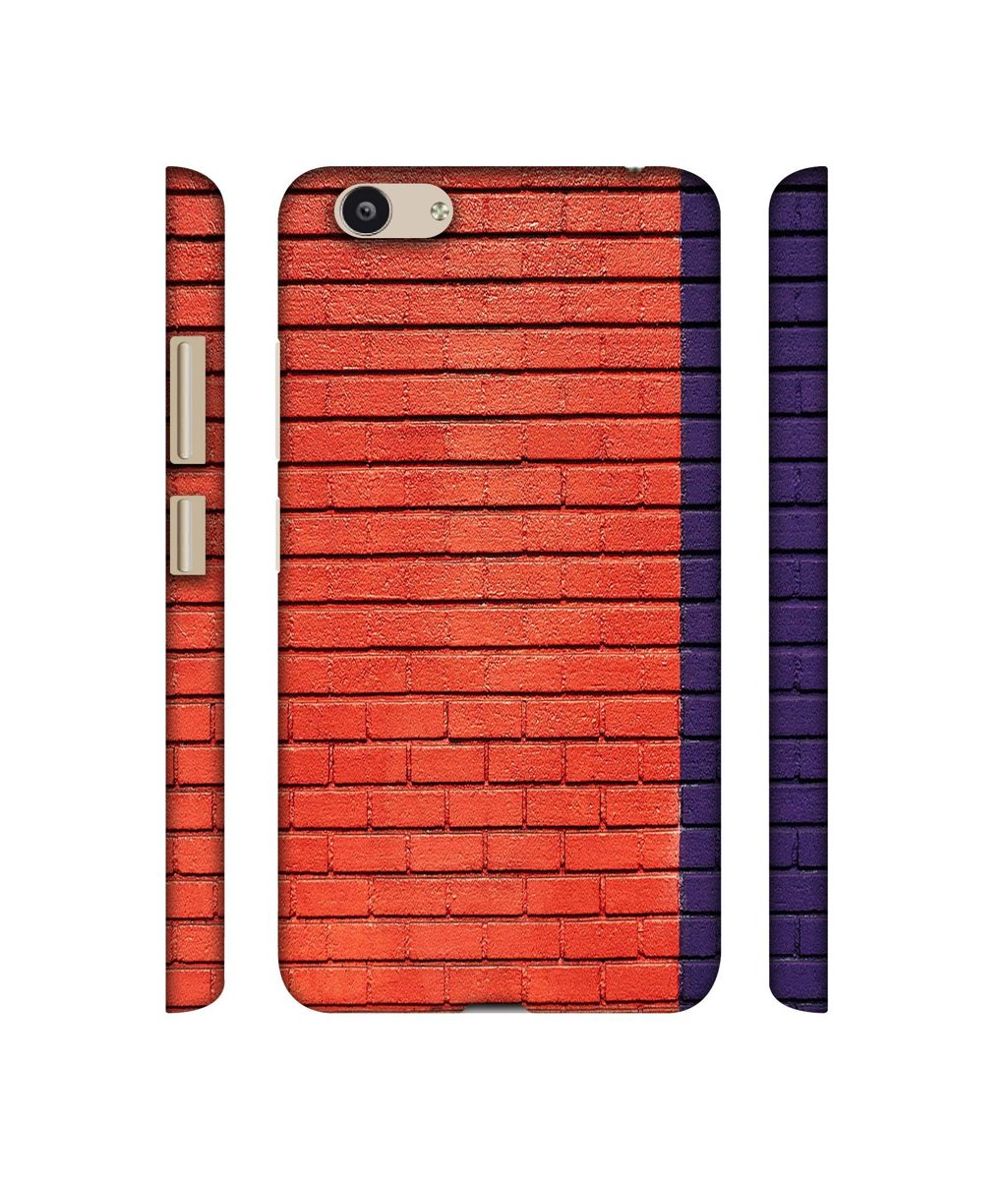 Amazon Brand - Solimo Designer Red and Purple Brick 3D Printed Hard Back Case Mobile Cover for Vivo Y53