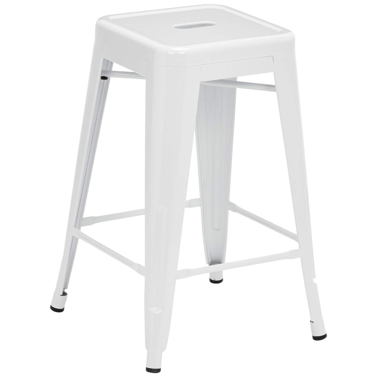 Pioneer Square BT3503-24-WH Counter Stool, 24", White