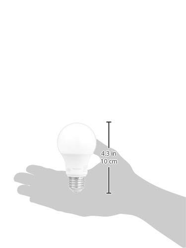 AmazonCommercial 40 Watt Equivalent, 25000 Hours, Dimmable, 450 Lumens, Energy Star and CEC (California) Compliant, A19 LED Light Bulb - Pack of 25, Daylight