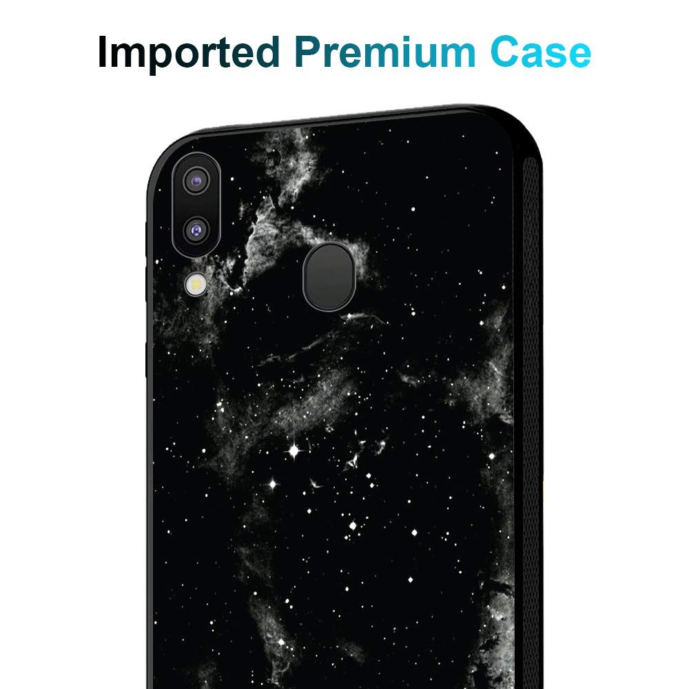 Amazon Brand - Solimo Designer Black Universe Printed Hard Back Case Mobile Cover for Samsung Galaxy M20