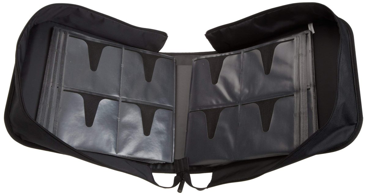 AmazonBasics Nylon CD/DVD Binder Case (400 Disc Holder Storage Capacity) (Renewed)