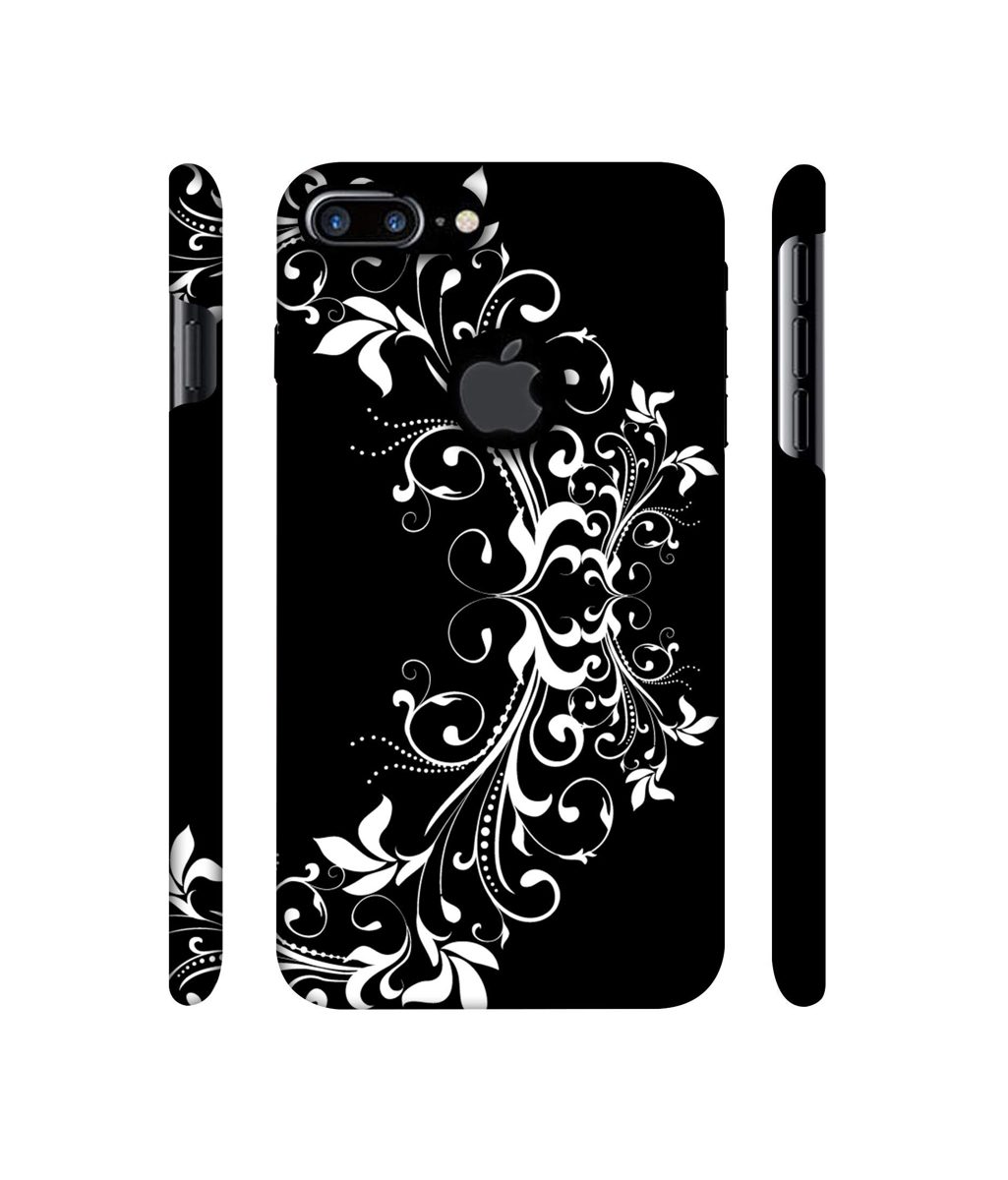 Amazon Brand - Solimo Designer Flower Art Pattern 3D Printed Hard Back Case Mobile Cover for Apple iPhone 7 Plus (Logo Cut)