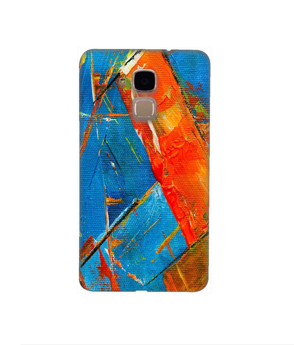 Amazon Brand - Solimo Designer Sky Blue and Orange Canvas 3D Printed Hard Back Case Mobile Cover for Huawei Honor 5c