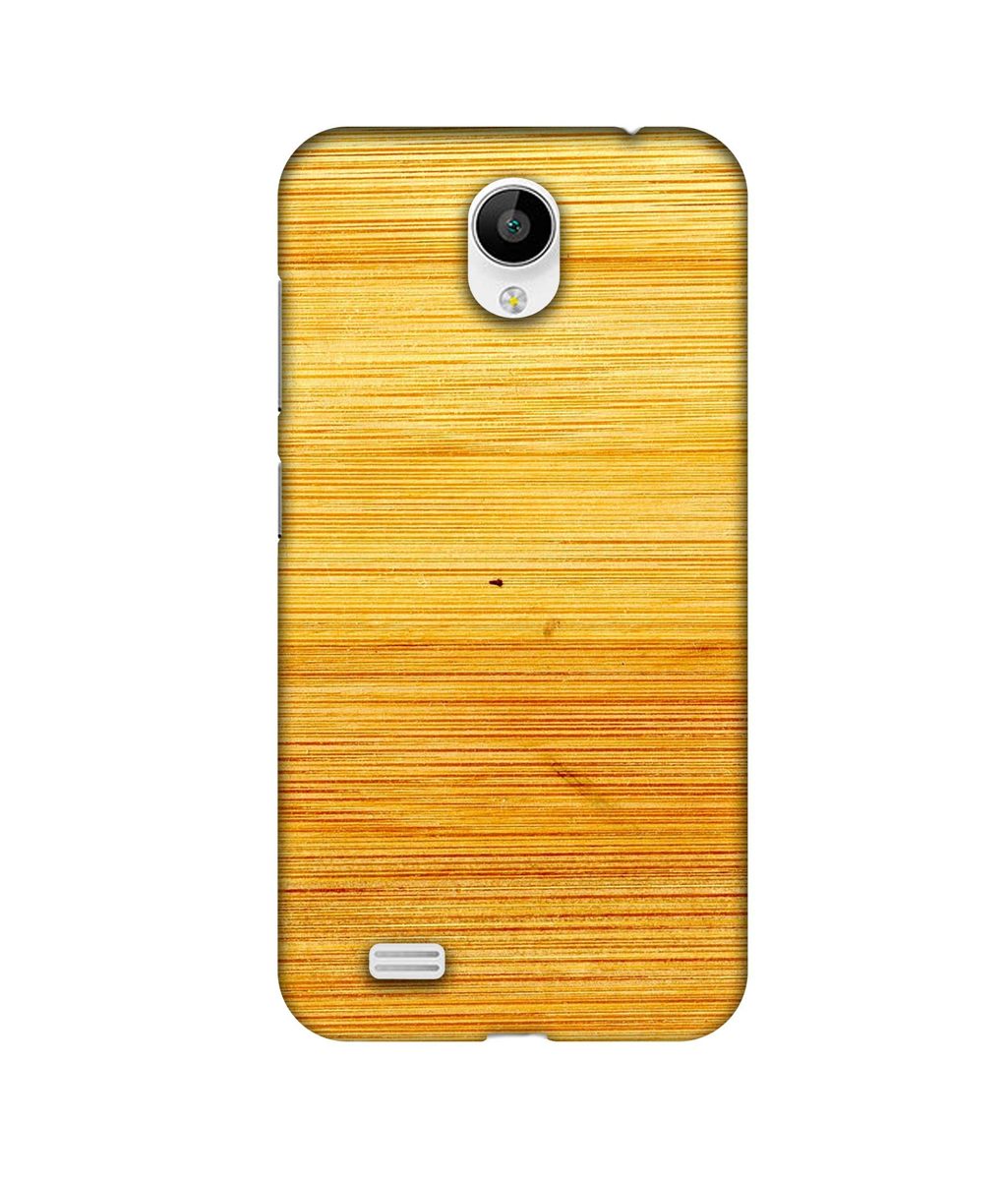 Amazon Brand - Solimo Designer Yellow Brush Texture 3D Printed Hard Back Case Mobile Cover for Vivo Y21L