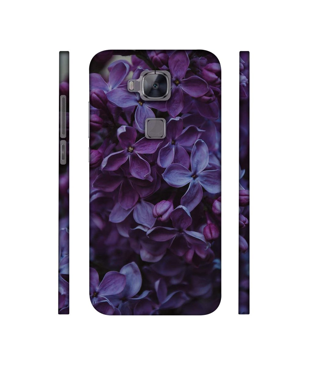 Amazon Brand - Solimo Designer Purple Flowers 3D Printed Hard Back Case Mobile Cover for Huawei G8