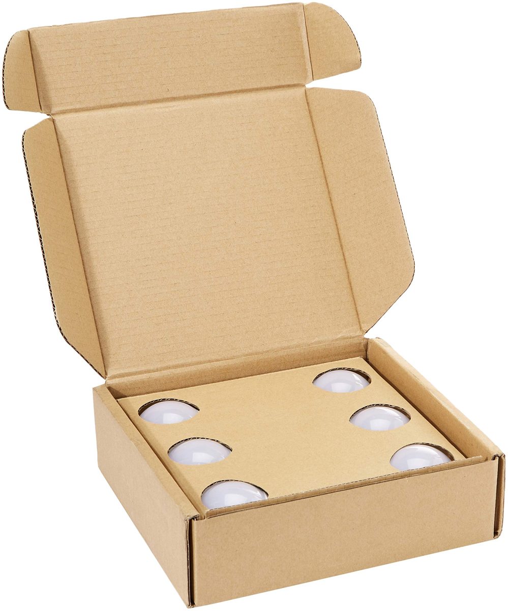 AmazonBasics Professional LED E27 Edison Screw Bulb, 75W Equivalent, Cool White, Dimmable - Pack of 6