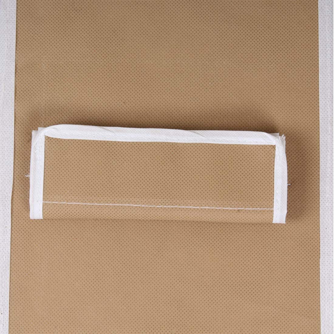 Amazon Brand - Solimo Fabric Hanging Closet Organiser, 3 Shelves, Biege