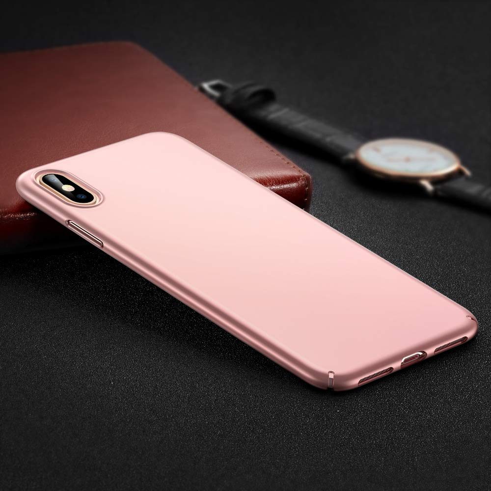 Eono iPhone Xs Max Case,Slim Black Shock Absorption Hard TPU Cover Case [Ultra-Thin and Highly Protective] for the iPhone Xs Max, Rosegold