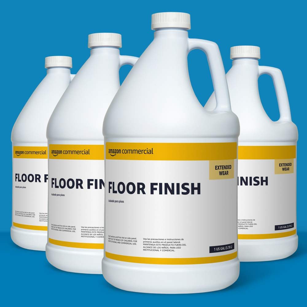 AmazonCommercial Floor Finish, 1-Gallon, 4-Pack